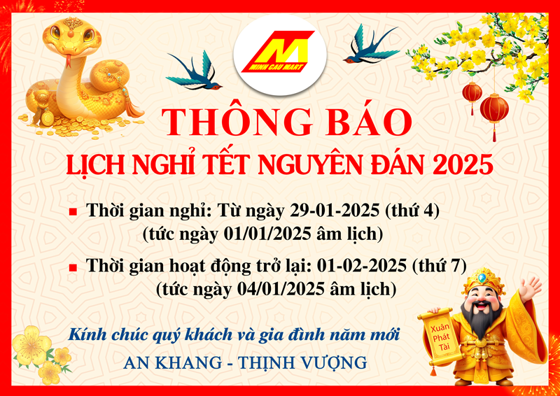 ? Thông báo nghỉ Tết Nguyên Đán Ất Tỵ 2025